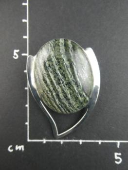 Silberauge (Serpentin) Kettenanhänger